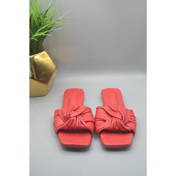 Beautiisoles Coral Single Knotted Strap Flat Summer Sandals Size 8 - Picture 1 of 3